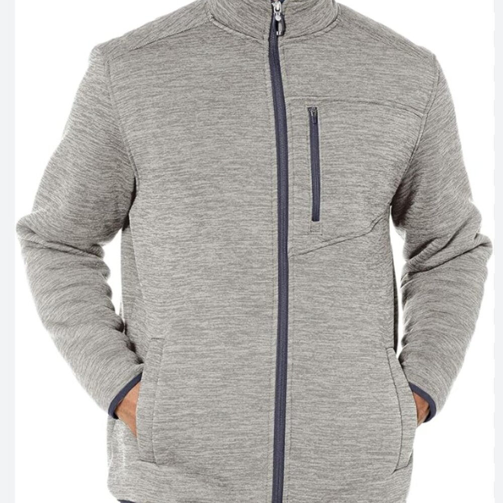 Izod Men's Premium Essentials Sherpa Jersey Jacket